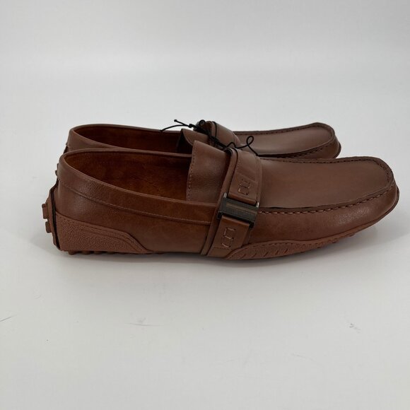 Unlisted by Kenneth Cole Owen Belt Driver Loafer Size 11M Cognac Brown Slip On - Picture 5 of 12